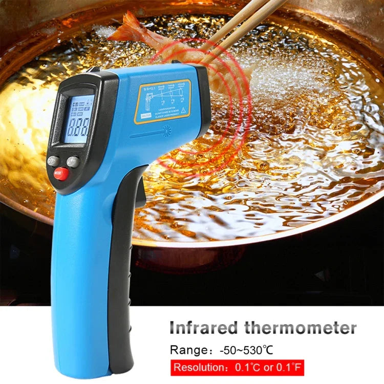 BENETECH GM531 ハンドヘルド調理用デジタル赤外線温度計 測定範囲: -50~530℃, GM531