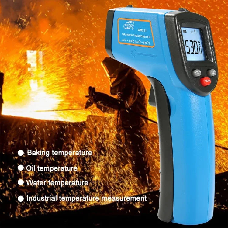 BENETECH GM531 ハンドヘルド調理用デジタル赤外線温度計 測定範囲: -50~530℃, GM531