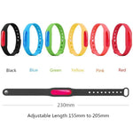 10 PCS Anti-mosquito Silicone Repellent Bracelet Buckle Wristband Bugs Away, Suitable for Children and Adults, Length:23cm, Random Color Delivery, 10 PCS
