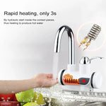 3秒高速加熱電気回転式蛇口水栓 インジケーターライト付き、220V、サイズ: S、インジケーターライト/サイズ: S