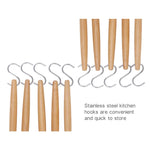 kn082 10 in 1 Stainless Steel Kitchen Tool Hook Set, 10 in 1 Hook Set