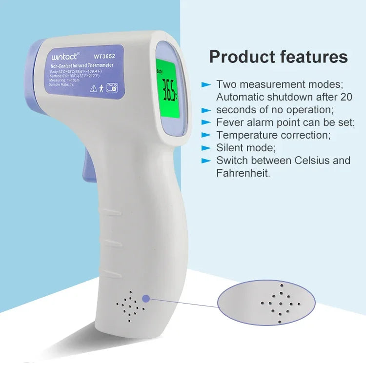 Wintact WT3652 非接触赤外線温度計 温度測定機、WT3652