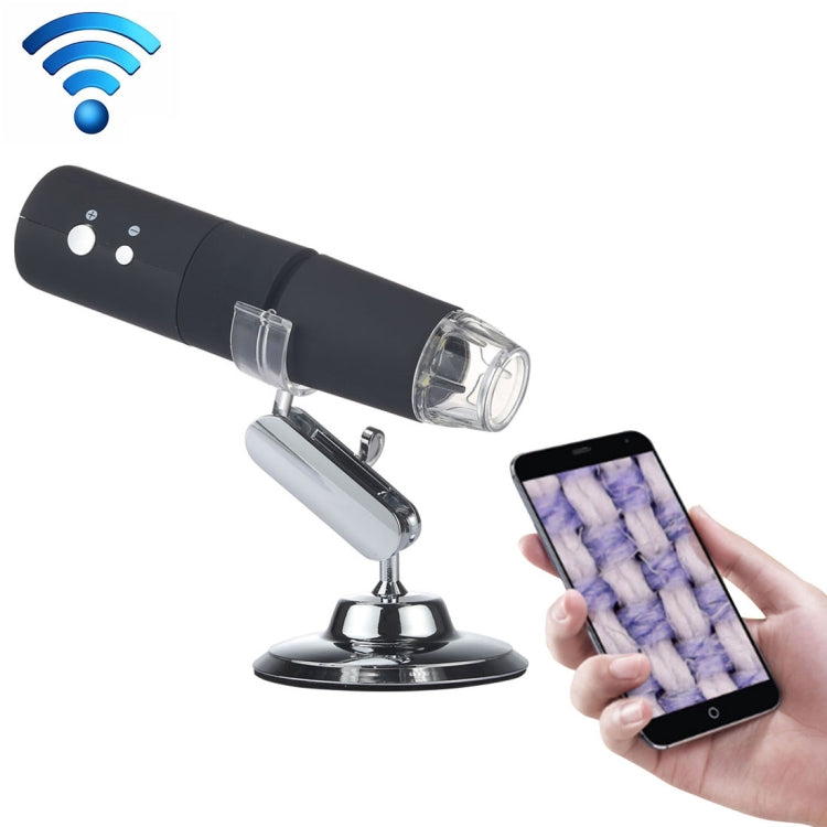 50X〜1000X 拡大鏡 HDイメージセンサー 1920x1080P USB WiFi デジタル顕微鏡 8 LED & プロ用スタンド付き