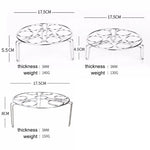 蒸し器ラックバスケット 卵・野菜蒸し用トリベット インスタントポット圧力鍋用 直径17.5cm、高さ5.5cm、直径17.5cm、高さ5.5cm