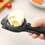 多機能ポータブルキッチン調理ツール 食品・果物・野菜・卵・キノコ・キウイ・トマト・レモン・イチゴ用ステンレス製カッター・スライサー、卵スライサー3