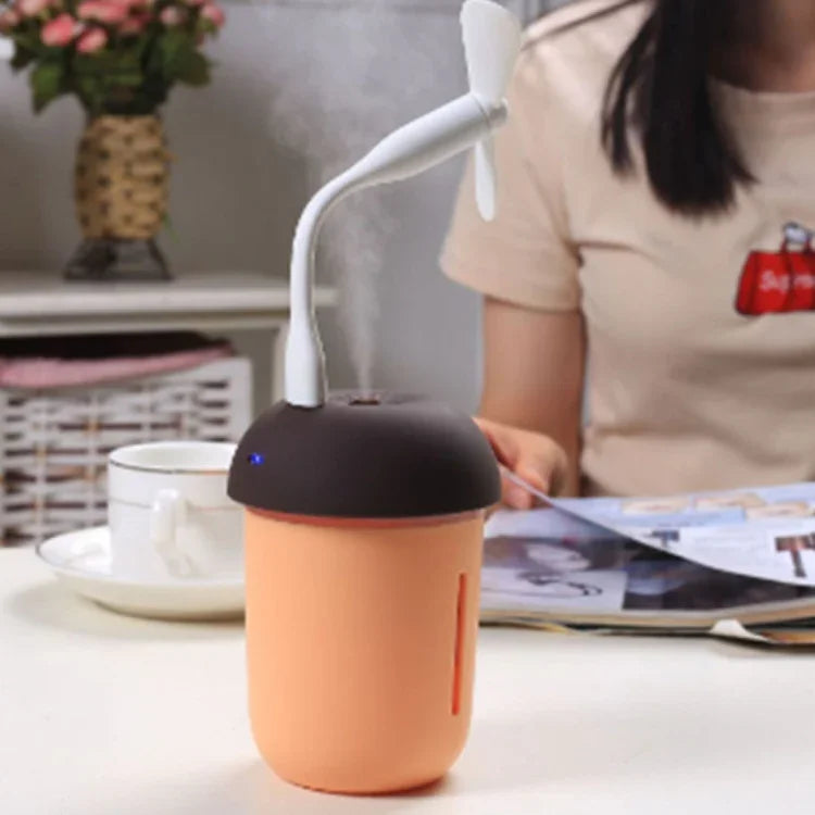 3-in-1多機能USB充電キノコ型電気アロマエッセンシャル超音波アロマセラピークールミスト加湿器拡張USBポート付き