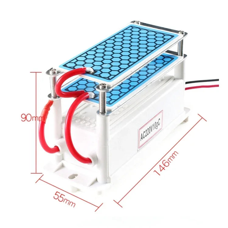 高温セラミックプレート一体型オゾン発生器220V 10g空気清浄機、AC 220V 10G