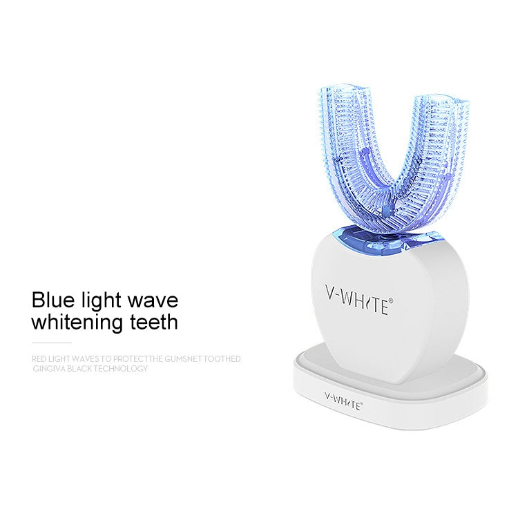 Vwhite 3つの洗浄モード シリコン電動自動美容歯ブラシ