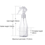 プラスチックスプレーボトル 漏れ防止 トリガースプレーヤー付き、200ml、200ml