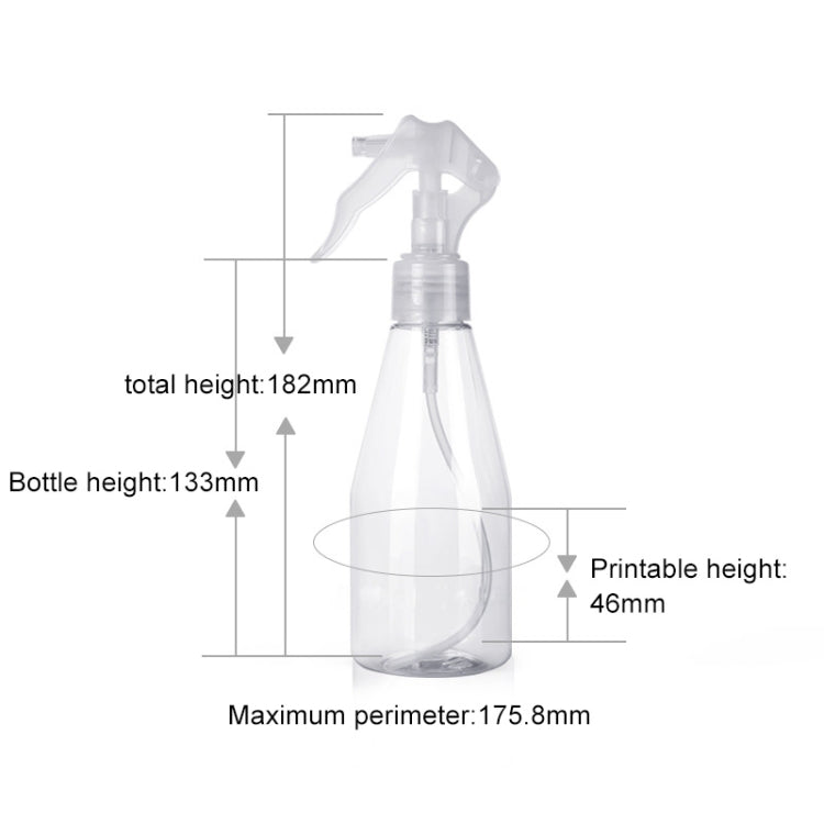 プラスチックスプレーボトル 漏れ防止 トリガースプレーヤー付き、200ml、200ml