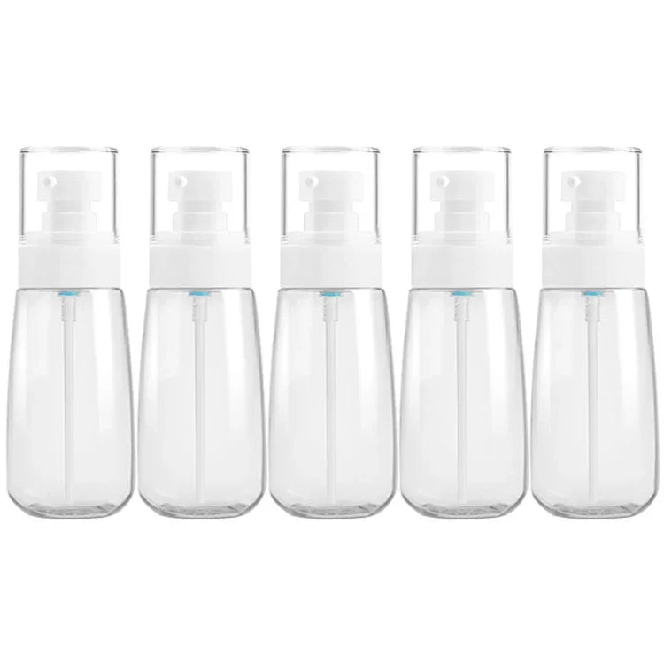 5個入り 旅行用プラスチックボトル 漏れ防止 携帯用旅行アクセサリー 小型ボトル容器 80ml, 80ml