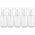 5個入り 旅行用プラスチックボトル 漏れ防止 携帯用旅行アクセサリー 小型ボトル容器 80ml, 80ml