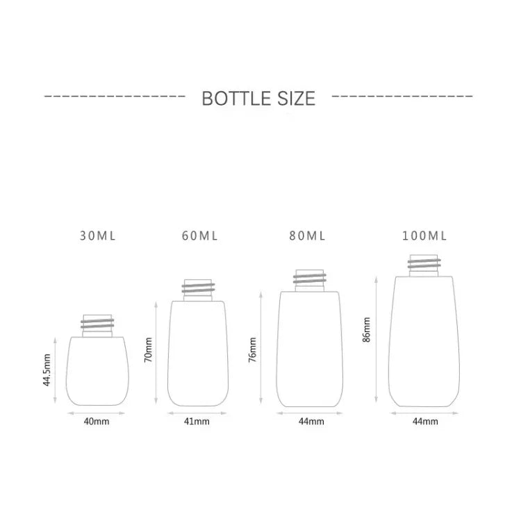 5個入り 旅行用プラスチックボトル 漏れ防止 携帯用旅行アクセサリー 小型ボトル容器 80ml, 80ml