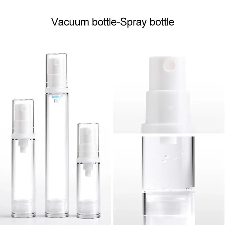 5個セット 携帯用エアレス真空ポンプボトル 微細ミスト香水スプレーボトル、10ml、10ml
