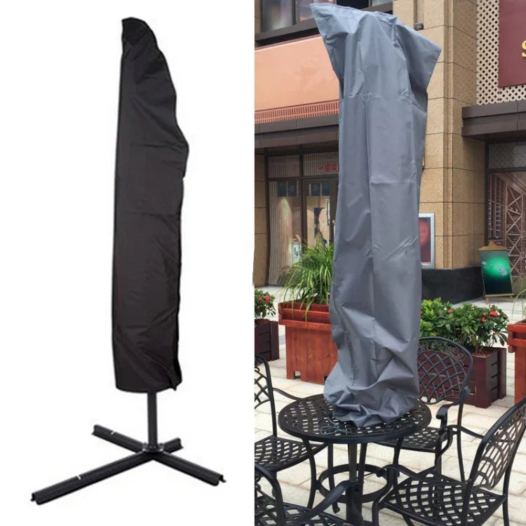 UVカット 210Dオックスフォード布 折りたたみ式屋外パラソル傘保護カバー、サイズ: 57*48*25cm（ブラック）、サイズ: 57*48*25cm