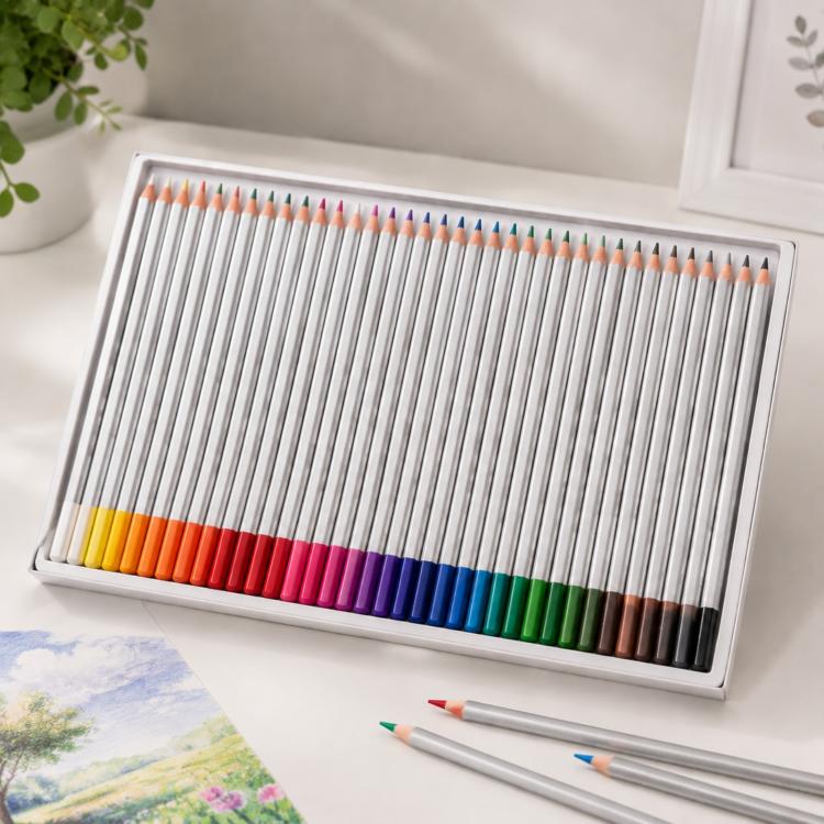 プロフェッショナルアートスケッチ着色本 描画鮮やかな色 48色木製色鉛筆セット、48色