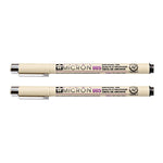 2本セット アーカイブ顔料インク描画ファインライナーペン ニブ マンガミクロンペン 0.5mm、0.25mm、0.3mm、0.35mm、0.45mm