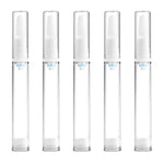 5 PCS Clear Empty Travel Portable Refillable Plastic Pump Bottle Containers, 15ml, 15ml
