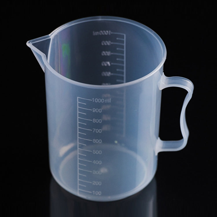 1000ml 薄型PPプラスチックフラスコ デジタル計量カップ シリンダースケール メスシリンダー 実験室用ツール 1000ml計量カップ
