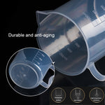 500ml PPプラスチックフラスコ デジタル計量カップ シリンダースケール計量ガラス 実験室用ツール、500ml