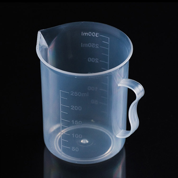 10個入り250ml食品グレードPPプラスチックフラスコ デジタル計量カップ シリンダースケール メジャーグラス 実験室用ツール、250ml