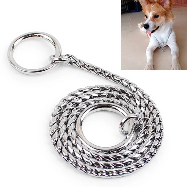 40cm ペットPチェーン ペットカラー ペットネックストラップ 犬用ネックバンド スネークチェーン 犬用チェーン 犬用カラー、40cm