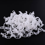 500個セット 25mm プラスチック固定タイクリップ 吊り下げクレーンフォルダ 蔓植物固定クリップ, 500個セット