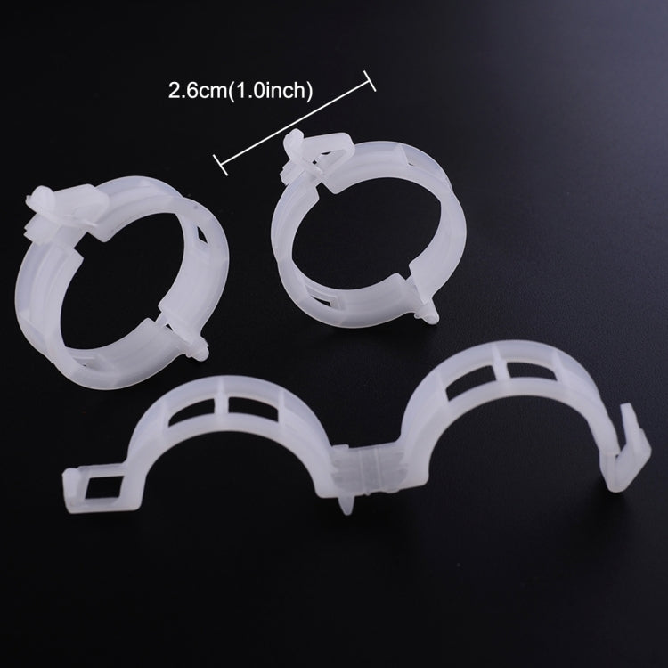 500個セット 25mm プラスチック固定タイクリップ 吊り下げクレーンフォルダ 蔓植物固定クリップ, 500個セット