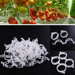 500個セット 25mm プラスチック固定タイクリップ 吊り下げクレーンフォルダ 蔓植物固定クリップ, 500個セット