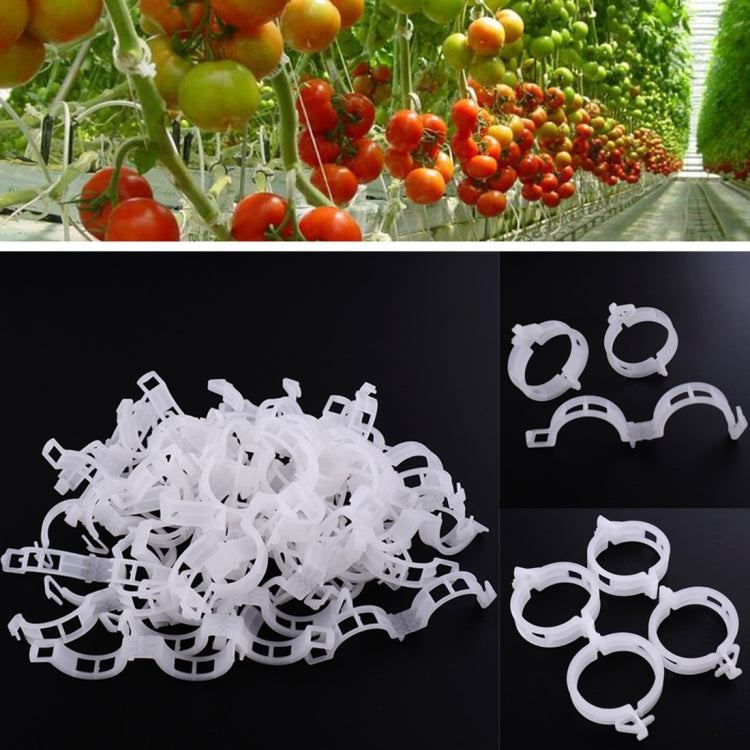 500個セット 25mm プラスチック固定タイクリップ 吊り下げクレーンフォルダ 蔓植物固定クリップ, 500個セット