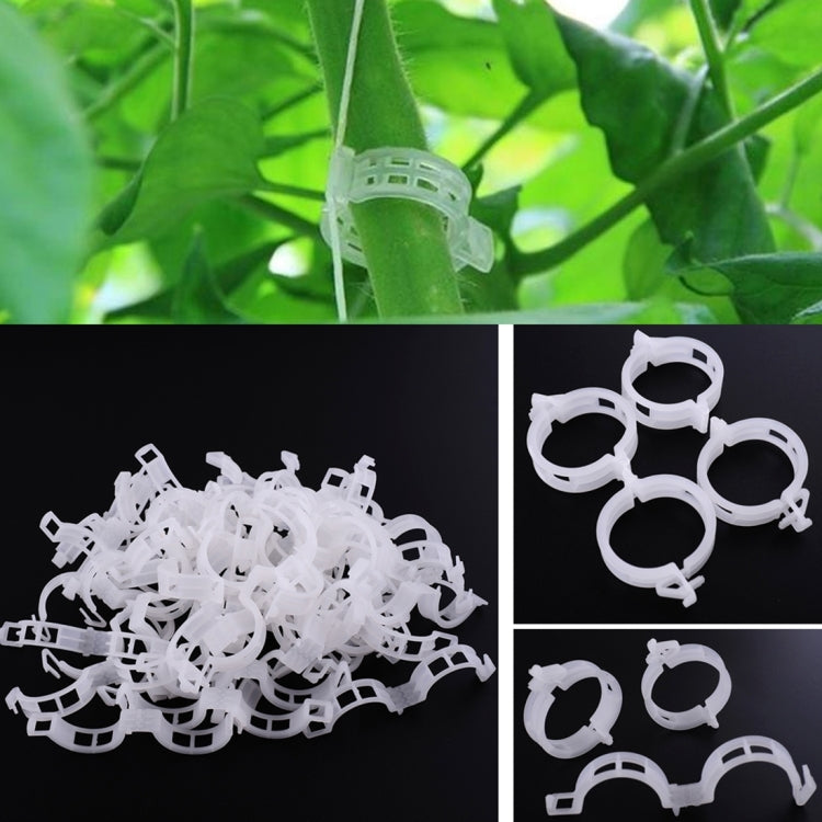 500個セット 25mm プラスチック固定タイクリップ 吊り下げクレーンフォルダ 蔓植物固定クリップ, 500個セット