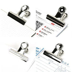 10pcs 50mm Silver Metal Stainless Steel Round Clip Notes Letter Paper Clip Office Bind Clip, 10PCS / 50mm