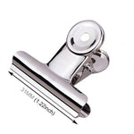 20pcs 31mm Silver Metal Stainless Steel Round Clip Notes Letter Paper Clip Office Bind Clip, 20PCS / 31mm