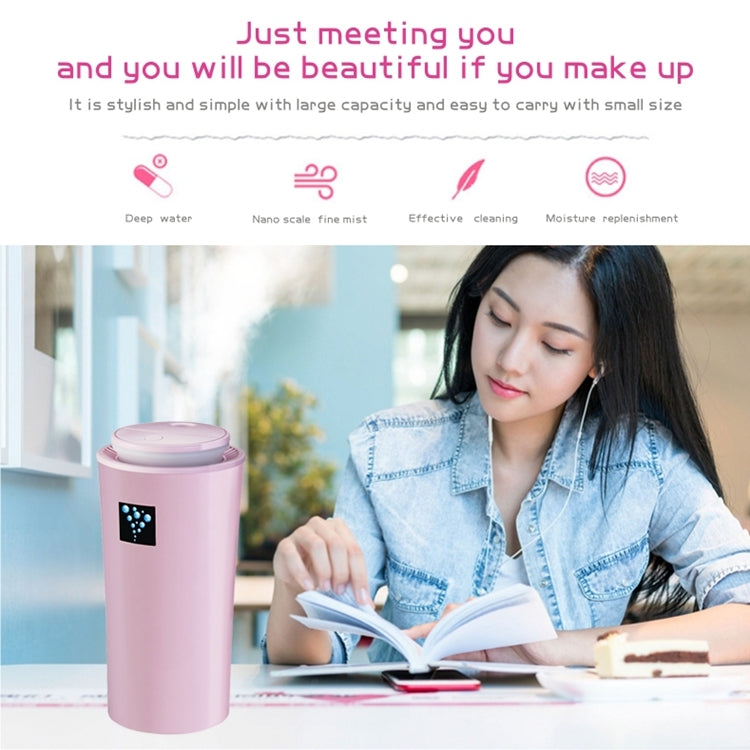 小型-3 2W 加湿器 湿度計 保湿器具 LEDナイトライト付き、水タンク容量: 260ml