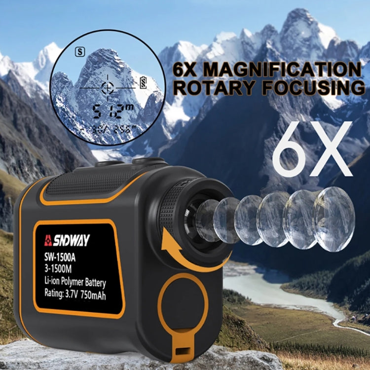 SNDWAY SW600A ハンドヘルド屋外防水望遠鏡距離測定器 600m