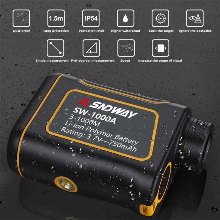 SNDWAY SW600A ハンドヘルド屋外防水望遠鏡距離測定器 600m