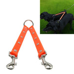 TPU素材ペット犬用2in1絡まり防止トラクションロープダブルペット犬用散歩リード、長さ: 25cm、2in1（赤）