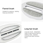 多機能家庭用ハンドヘルドスチーマー 旅行用携帯手持ちスチーム掛けアイロン セラミック底 フランネルブラシ＆ヘアブラシ＆計量カップ付き、EUプラグ、EUプラグ パープル、EUプラグ ブルー