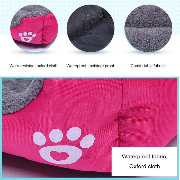 国旗柄四季本物暖かいペット犬用ケンネルマット ペットベッド、サイズ: M、54×42×12cm、サイズ: M、54×42×12cm