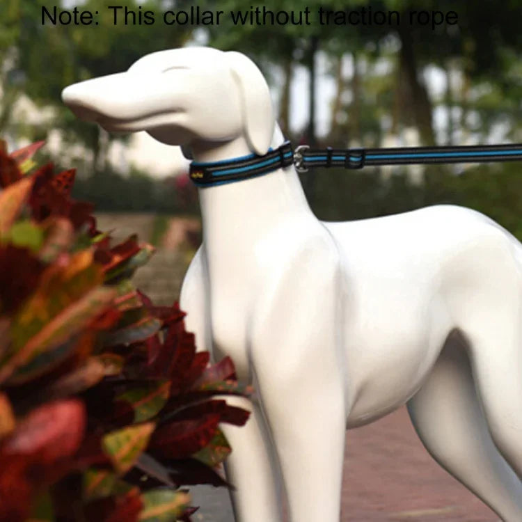ペット犬用ポリエステル反射性通気性ペット首輪トラクションリード、サイズ: M、2.5*42*47cm、サイズ: M、2.5*42*47cm