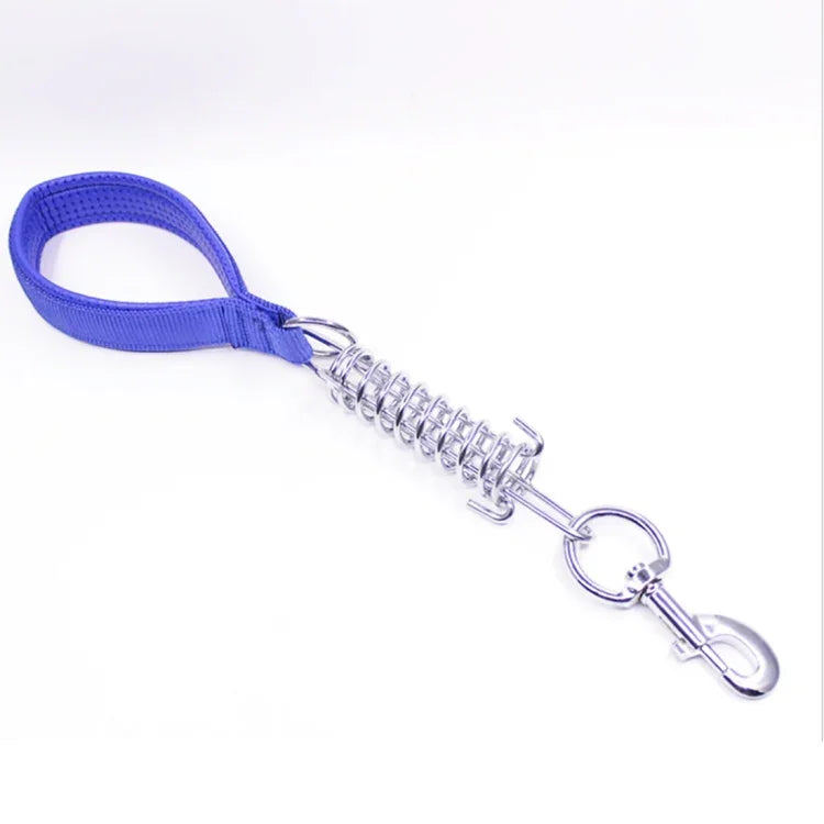 ペット中・大型犬用クッション付きトラクションロープスプリングフォームハンドル耐爆短チェーン、サイズ: 3mm*40cm、フォーム幅: 2cm、サイズ: 3mm*40cm、フォーム幅: 2cm