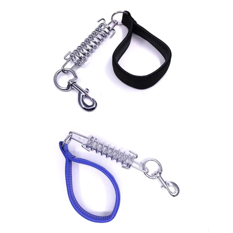 ペット中・大型犬用クッション付きトラクションロープスプリングフォームハンドル耐爆短チェーン、サイズ: 3mm*40cm、フォーム幅: 2cm、サイズ: 3mm*40cm、フォーム幅: 2cm