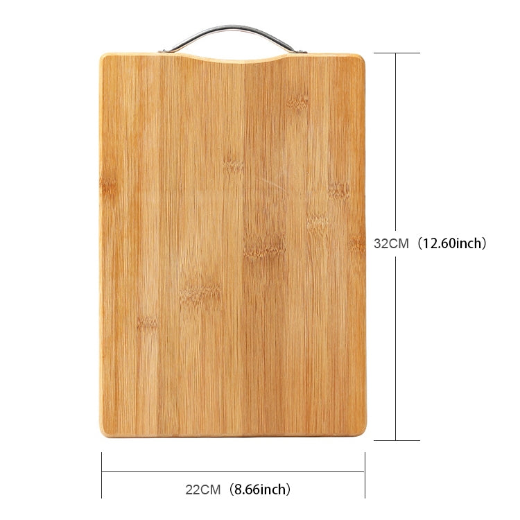 キッチン用長方形竹製まな板 厚み増しカッティングボード、サイズ：32cm x 22cm