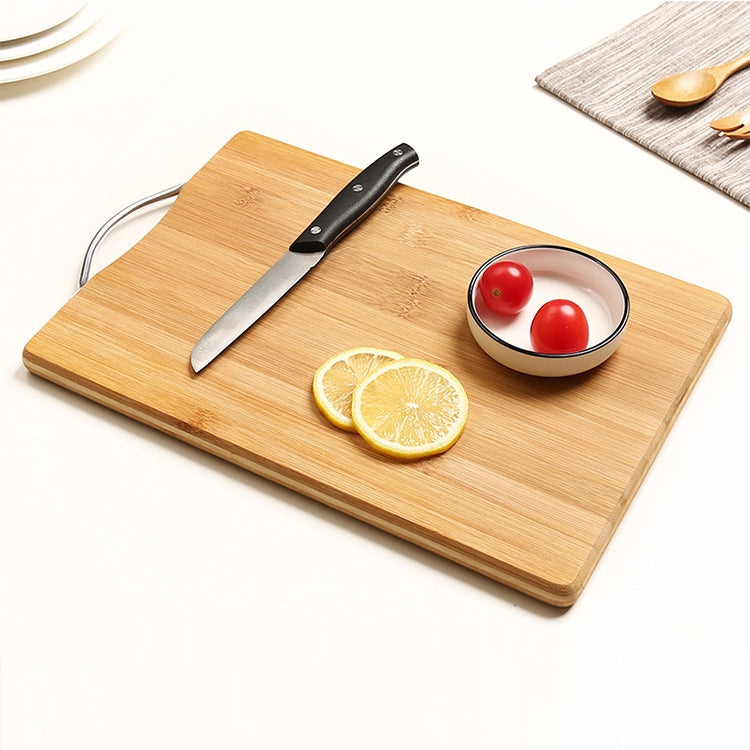 キッチン用長方形竹製まな板 厚み増しカッティングボード、サイズ：32cm x 22cm