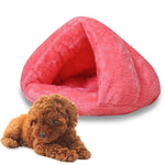 三角形猫用ケンネル暖かく厚手のモンゴル式ゲルペット犬猫用ハウス サイズ: M、40×40×30cm、サイズ: M