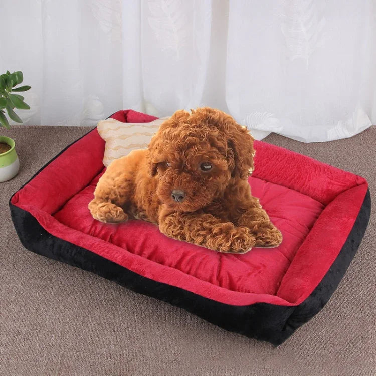 犬の骨柄大きく柔らかい暖かいケンネルペット犬猫用マット毛布、サイズ: S、60×45×15cm、サイズ: S