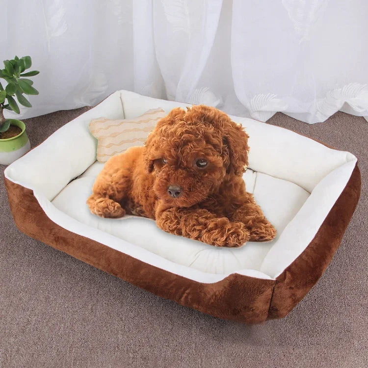 犬の骨柄大きく柔らかい暖かいケンネルペット犬猫用マット毛布、サイズ: M、70×50×15cm、サイズ: M