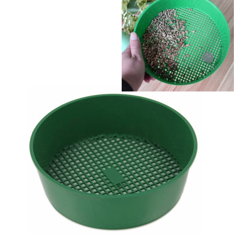 プラスチックメッシュふるい 土ふるい PEプラスチックネット ガーデニングツール用メガネ ガーデニング用品 ふるい直径：3 x 3.5mm プラスチックメッシュふるい