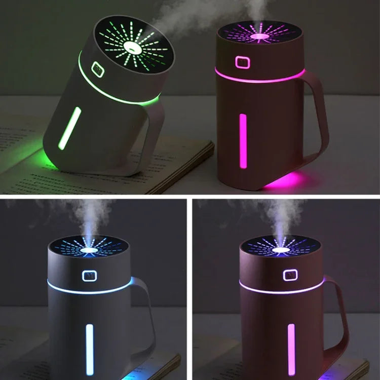 ML-S2 水カップ型 インテリジェント静音 LEDナイトライト付き 加湿器 空気加湿機