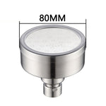 取り外し可能で洗える 304ステンレス製 丸型加圧トップスプレーシャワーヘッド、サイズ：80mm、パターンC